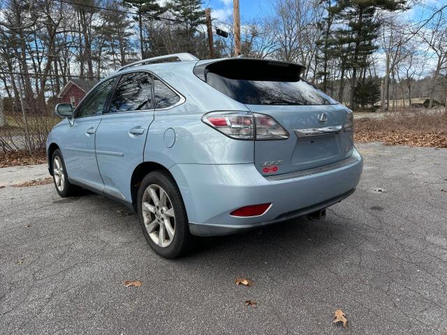 2T2BK1BA6AC015278 - 2010 LEXUS RX 350 BLUE photo 3