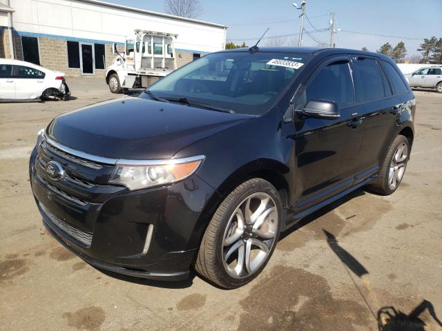 2FMDK4AK9DBC73487 - 2013 FORD EDGE SPORT BLACK photo 1