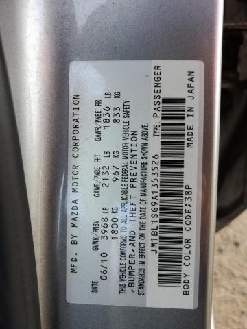 JM1BL1SG9A1353526 - 2010 MAZDA 3 I SILVER photo 12