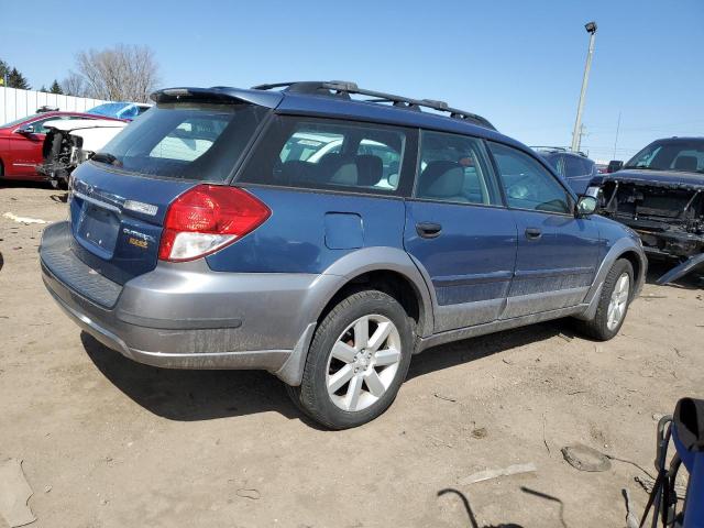 4S4BP61C497345502 - 2009 SUBARU OUTBACK 2.5I BLUE photo 3