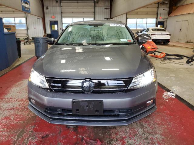 3VW637AJ7FM401842 - 2015 VOLKSWAGEN JETTA HYBRID GRAY photo 5