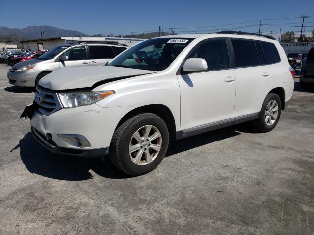 5TDZK3EH6CS055989 - 2012 TOYOTA HIGHLANDER BASE WHITE photo 1