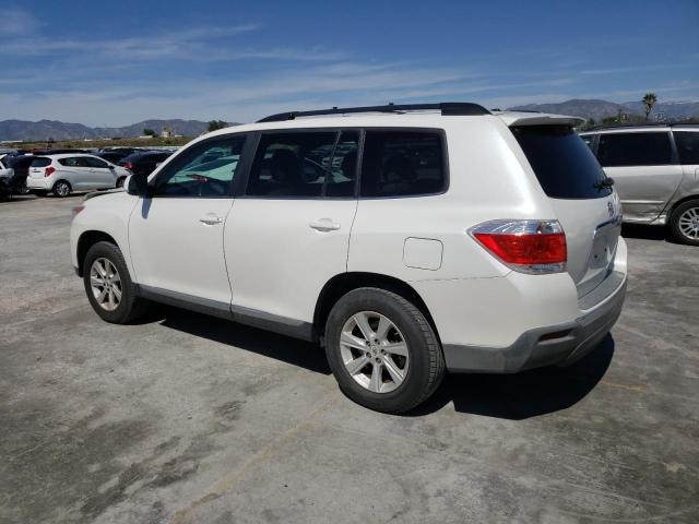 5TDZK3EH6CS055989 - 2012 TOYOTA HIGHLANDER BASE Blanc photo 2