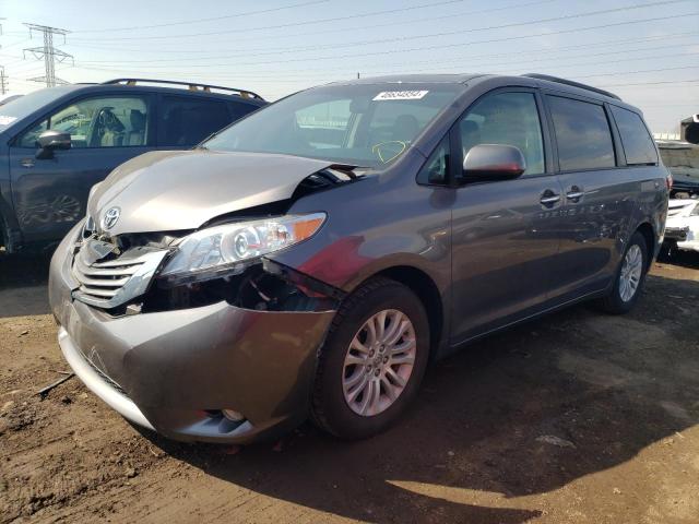 5TDYK3DC4GS737809 - 2016 TOYOTA SIENNA XLE GRAY photo 1