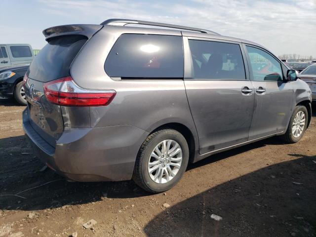 5TDYK3DC4GS737809 - 2016 TOYOTA SIENNA XLE GRAY photo 3