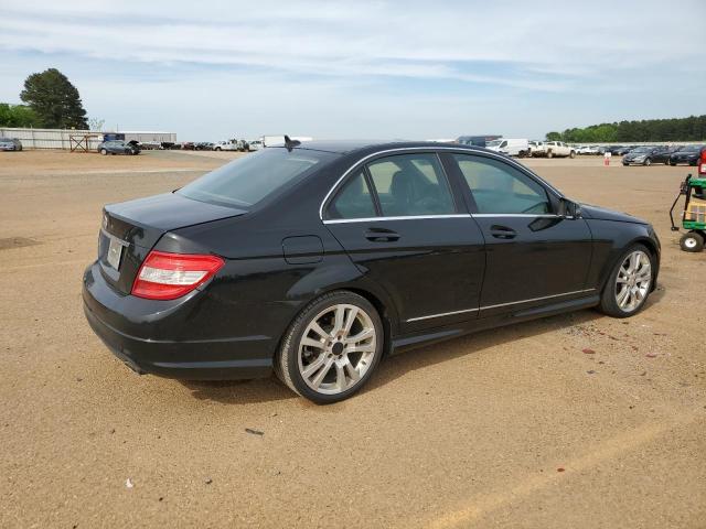 WDDGF5EB6BA521540 - 2011 MERCEDES-BENZ C 300 BLACK photo 3