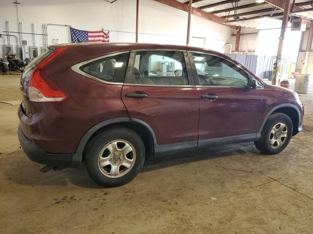 5J6RM4H32EL024611 - 2014 HONDA CR-V LX BURGUNDY photo 3