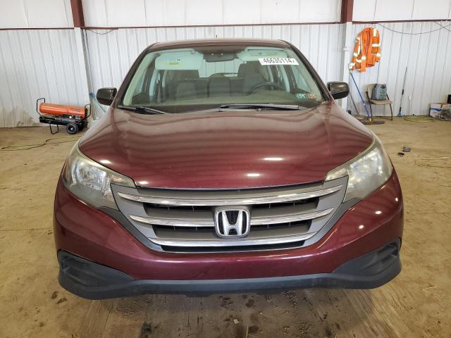 5J6RM4H32EL024611 - 2014 HONDA CR-V LX BURGUNDY photo 5