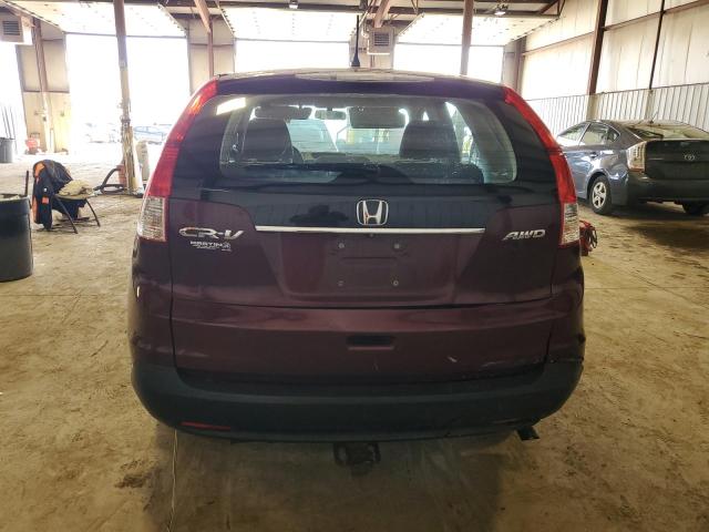 5J6RM4H32EL024611 - 2014 HONDA CR-V LX BURGUNDY photo 6