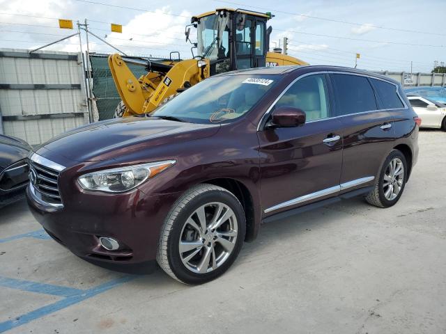 5N1AL0MM3DC338470 - 2013 INFINITI JX35 PURPLE photo 1