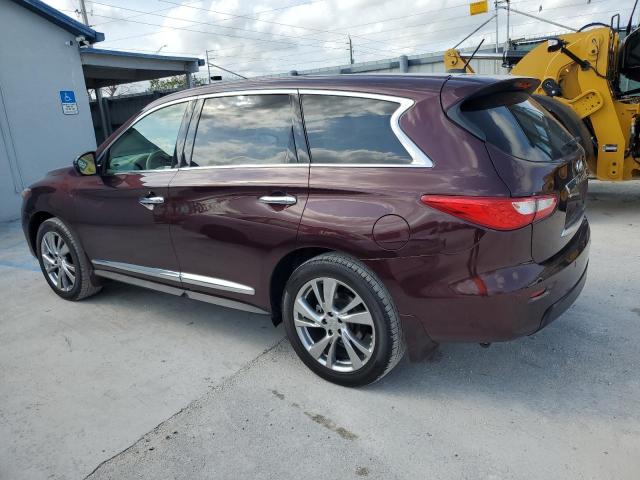 5N1AL0MM3DC338470 - 2013 INFINITI JX35 PURPLE photo 2