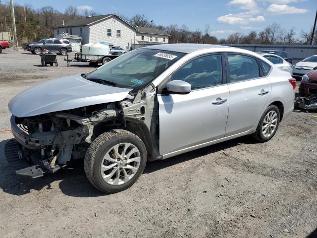 3N1AB7AP5KY282392 - 2019 NISSAN SENTRA S SILVER photo 1