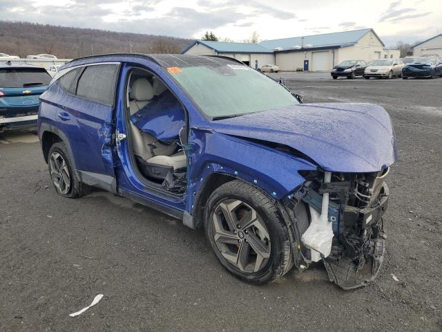 5NMJECAE9NH059170 - 2022 HYUNDAI TUCSON LIMITED BLUE photo 4