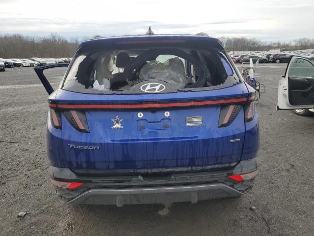 5NMJECAE9NH059170 - 2022 HYUNDAI TUCSON LIMITED BLUE photo 6