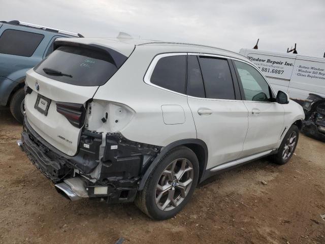 5UX53DP08N9K21082 - 2022 BMW X3 XDRIVE30I WHITE photo 3