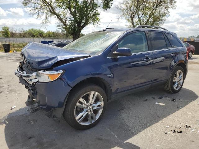 2FMDK3KC5CBA29514 - 2012 FORD EDGE LIMITED BLUE photo 1