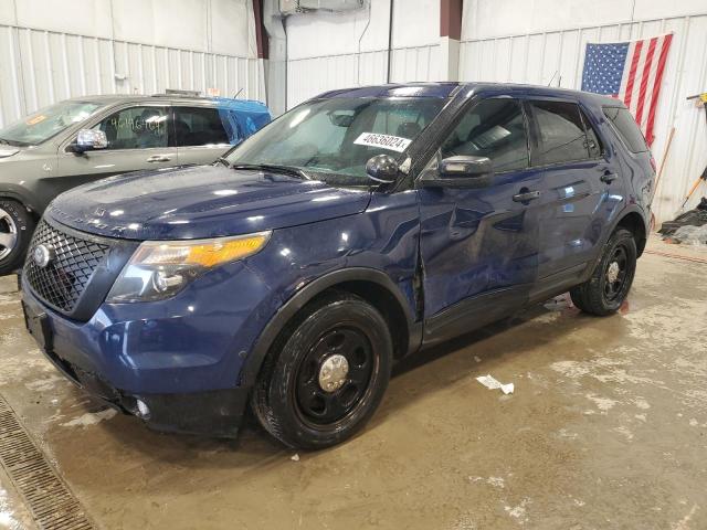 1FM5K8AT1EGB54671 - 2014 FORD EXPLORER POLICE INTERCEPTOR BLUE photo 1