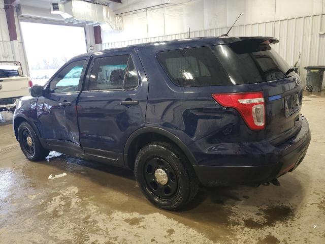 1FM5K8AT1EGB54671 - 2014 FORD EXPLORER POLICE INTERCEPTOR BLUE photo 2