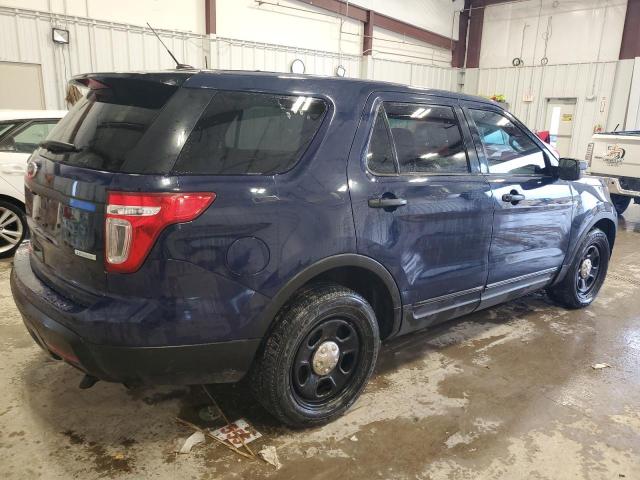 1FM5K8AT1EGB54671 - 2014 FORD EXPLORER POLICE INTERCEPTOR BLUE photo 3