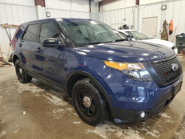 1FM5K8AT1EGB54671 - 2014 FORD EXPLORER POLICE INTERCEPTOR BLUE photo 4