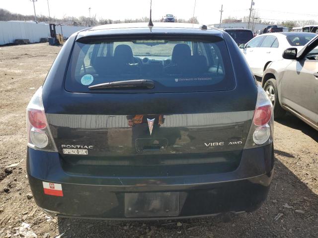 5Y2SM6E06AZ403891 - 2010 PONTIAC VIBE BLACK photo 6