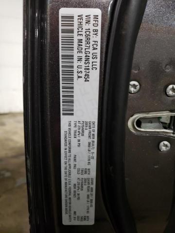 1C6RR7LG4NS187454 - 2022 RAM 1500 CLASS SLT ნაცრისფერი ფოტო 12