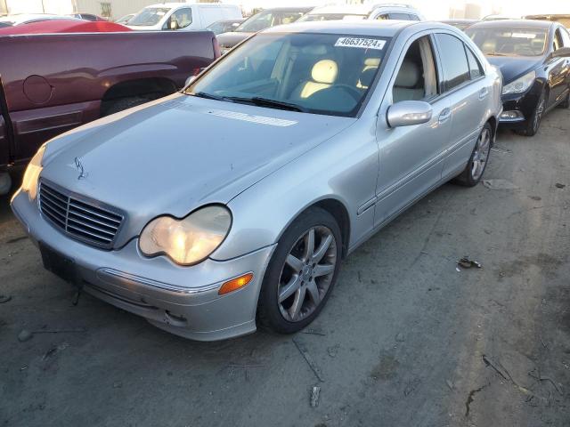 WDBRF40J74F457699 - 2004 MERCEDES-BENZ C 230K SPORT SEDAN SILVER photo 1