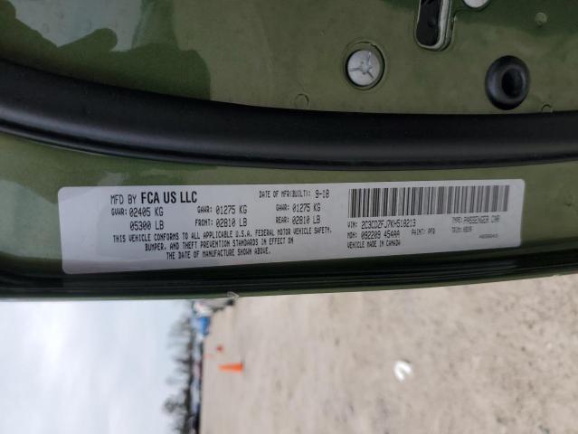 2C3CDZFJ7KH518213 - 2019 DODGE CHALLENGER R/T SCAT PACK GREEN photo 12