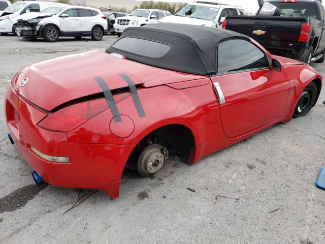 JN1AZ36A24T003629 - 2004 NISSAN 350Z ROADSTER RED photo 3