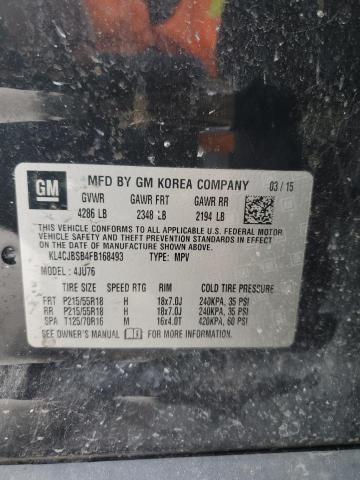 KL4CJBSB4FB168493 - 2015 BUICK ENCORE CONVENIENCE 黑色 照片 13