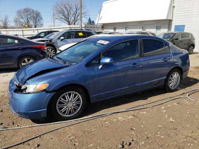 1HGFA16518L041829 - 2008 HONDA CIVIC LX BLUE photo 1