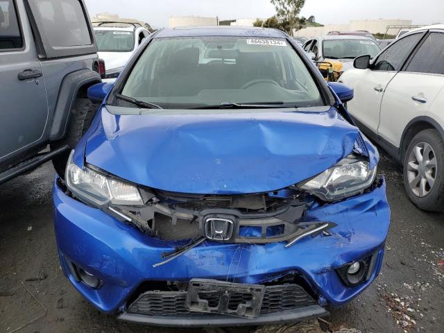 3HGGK5H87FM741320 - 2015 HONDA FIT EX BLUE photo 5