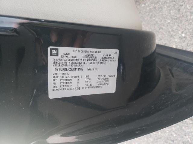 1GYUKKEFXAR113109 - 2010 CADILLAC ESCALADE ESV PLATINUM Қара фото 10