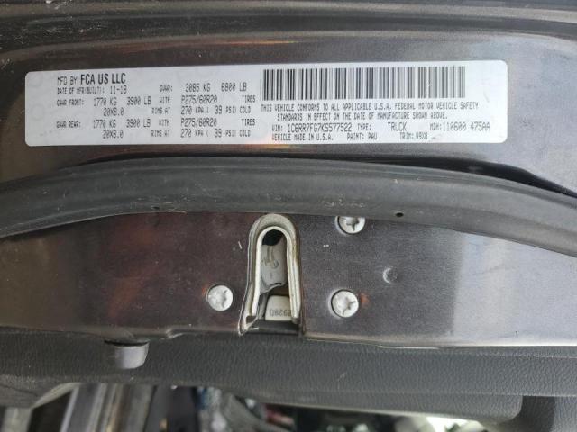 1C6RR7FG7KS577522 - 2019 RAM 1500 CLASS TRADESMAN Szary zdjęcie 14