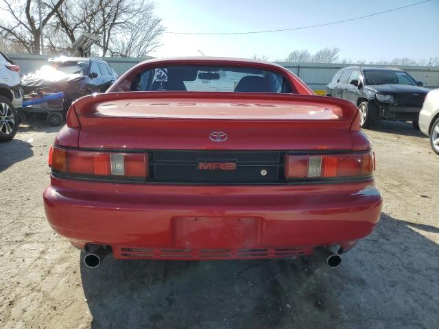 JT2SW21N3M0012879 - 1991 TOYOTA MR2 SPORT ROOF RED photo 6