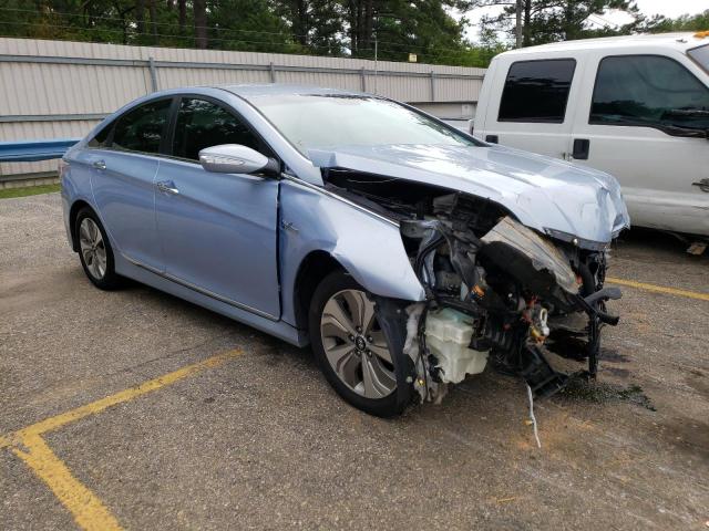 KMHEC4A42DA088681 - 2013 HYUNDAI SONATA HYBRID BLUE photo 4