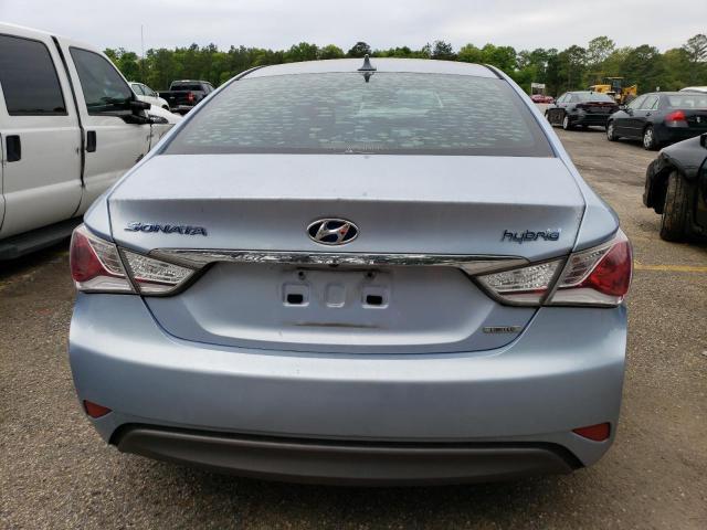 KMHEC4A42DA088681 - 2013 HYUNDAI SONATA HYBRID BLUE photo 6