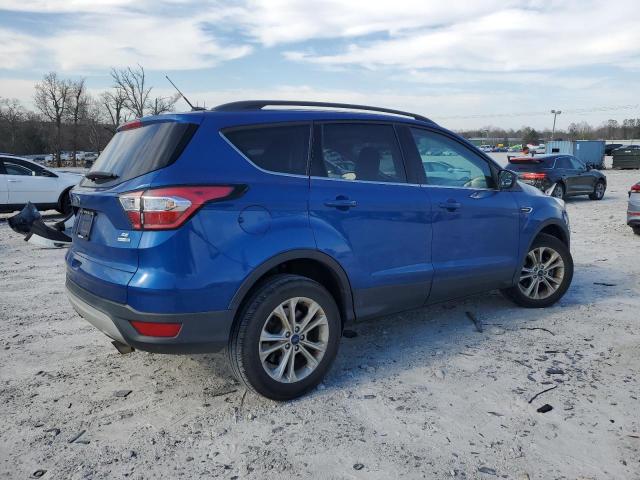 1FMCU9GD8JUA28794 - 2018 FORD ESCAPE SE BLUE photo 3