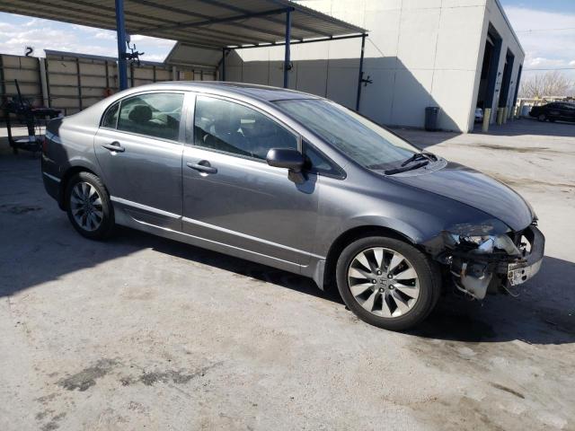 1HGFA16829L022041 - 2009 HONDA CIVIC EX GRAY photo 4