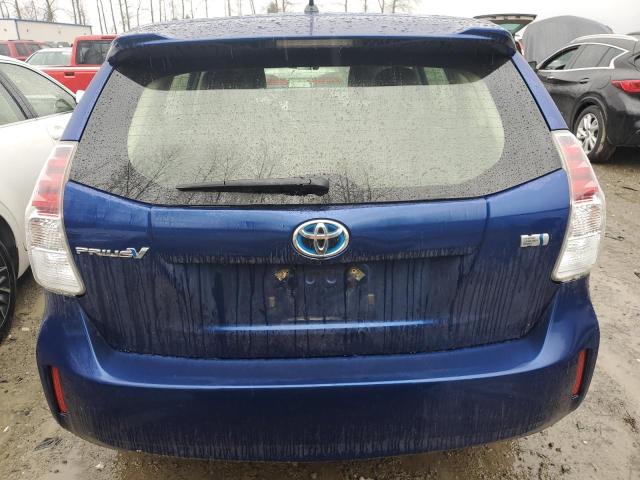 JTDZN3EU2GJ045631 - 2016 TOYOTA PRIUS V BLUE photo 6