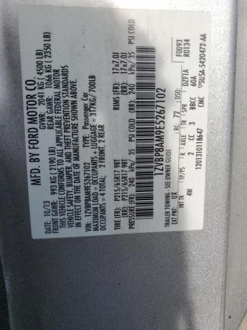 1ZVBP8AM9E5267102 - 2014 FORD MUSTANG SILVER photo 13