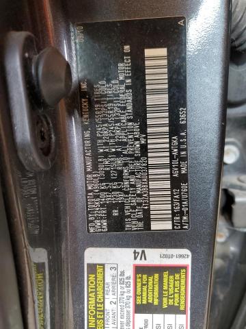 4T3ZA3BBXAU037820 - 2010 TOYOTA VENZA GRAY photo 13