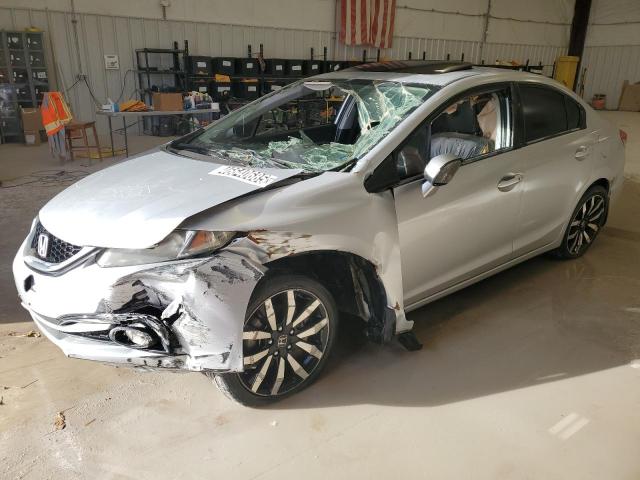 2HGFB2F99FH510682 - 2015 HONDA CIVIC EXL SILVER photo 1