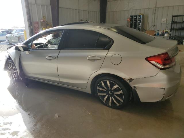 2HGFB2F99FH510682 - 2015 HONDA CIVIC EXL SILVER photo 2
