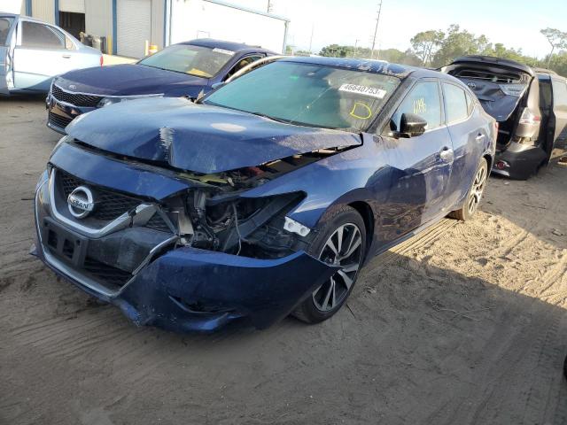 1N4AA6AP0JC375778 - 2018 NISSAN MAXIMA 3.5S BLUE photo 1