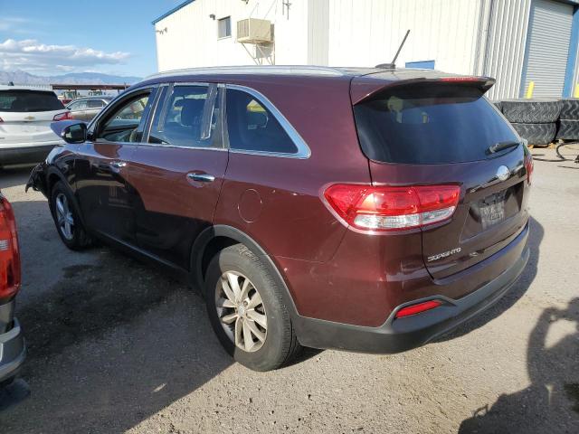 5XYPG4A57JG361488 - 2018 KIA SORENTO LX RED photo 2