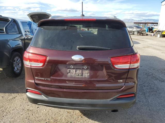 5XYPG4A57JG361488 - 2018 KIA SORENTO LX RED photo 6