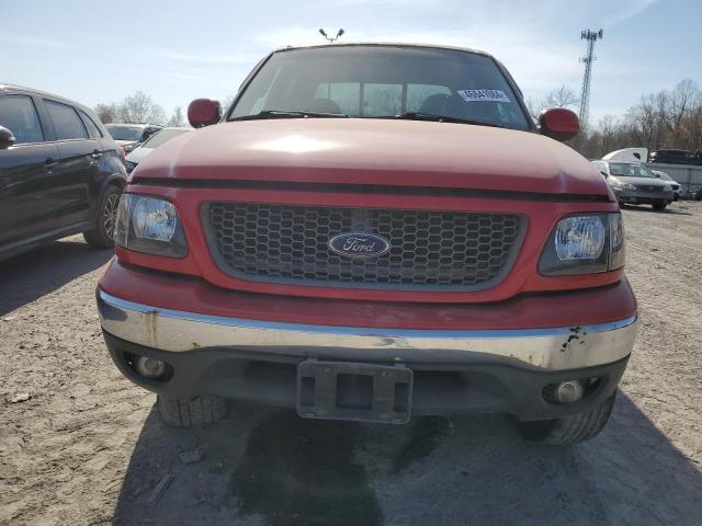 1FTRW08W01KF11339 - 2001 FORD F150 SUPERCREW RED photo 5