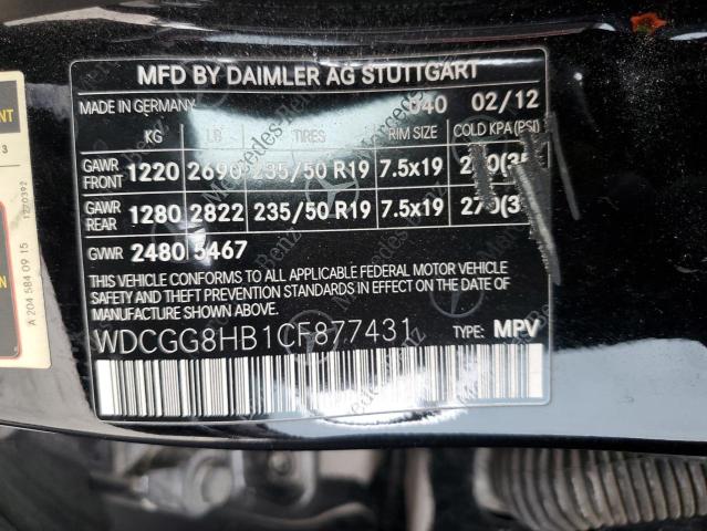 WDCGG8HB1CF877431 - 2012 MERCEDES-BENZ GLK 350 4MATIC BLACK photo 13