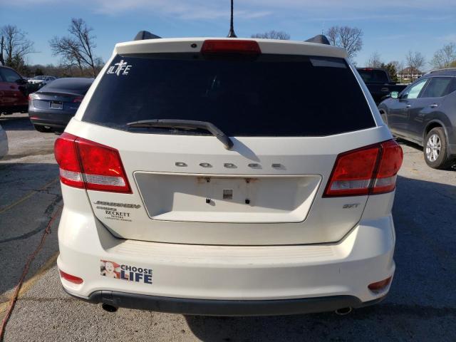 3C4PDDBG7ET118058 - 2014 DODGE JOURNEY SXT WHITE photo 6